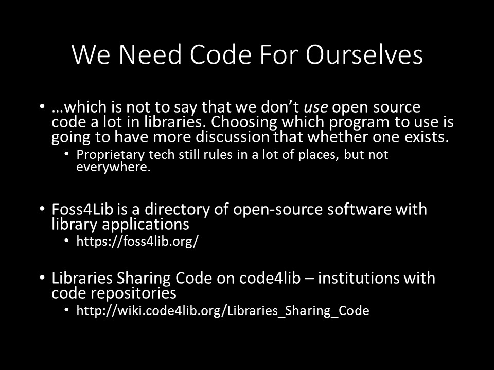 Libraries Use Code Lots