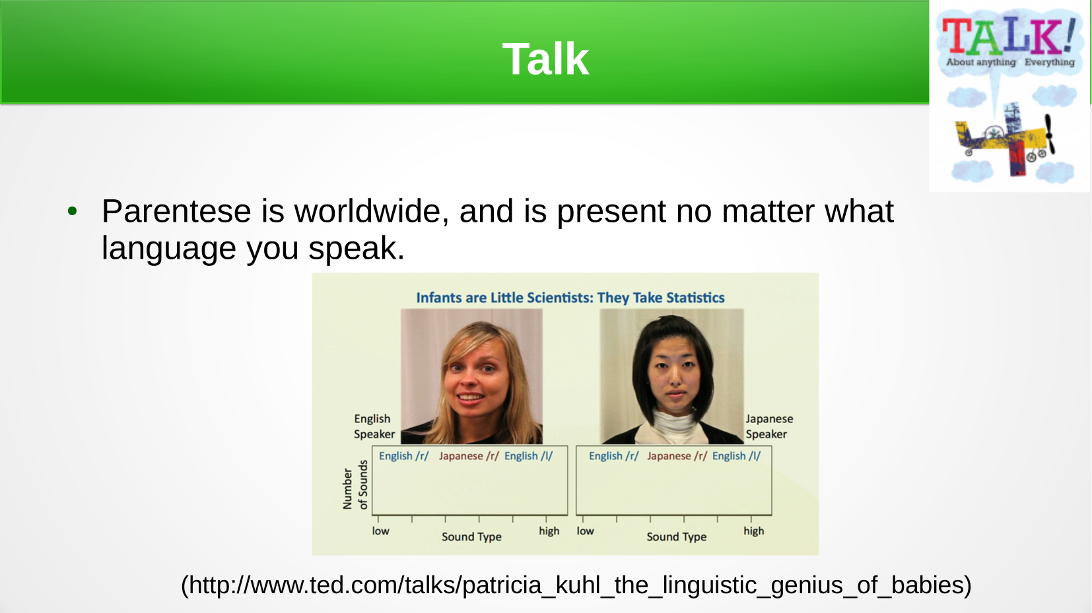 Talk - The Univeral Language of Parenthood