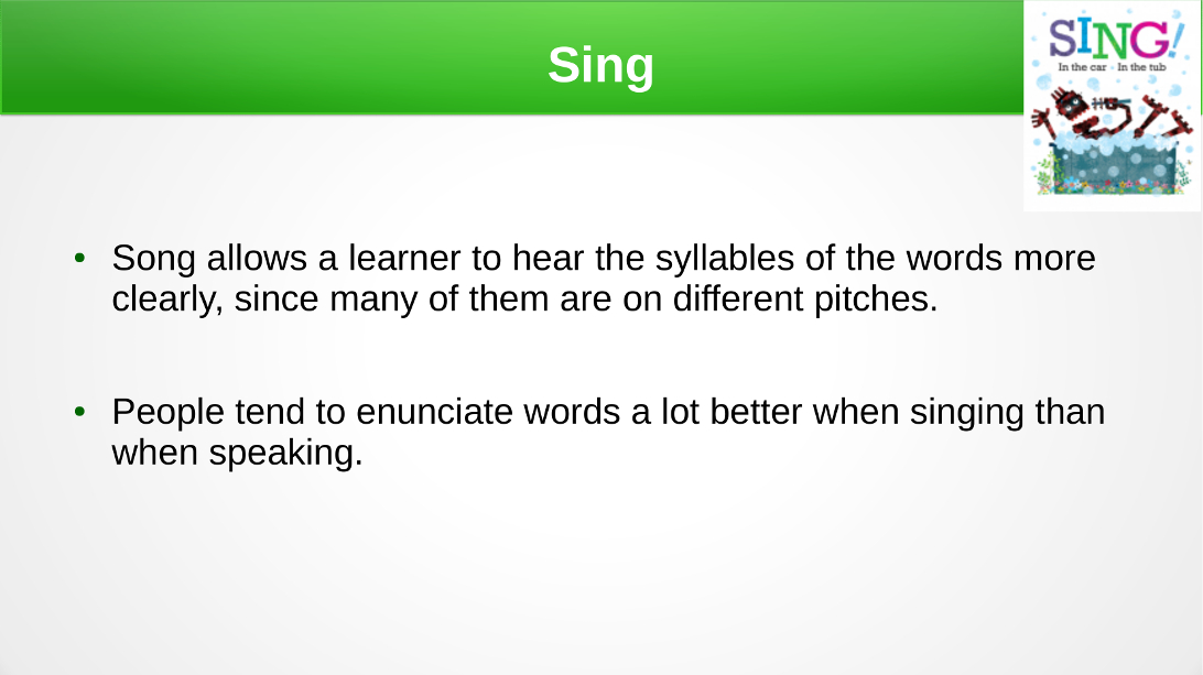 Sing - Ease of Understanding