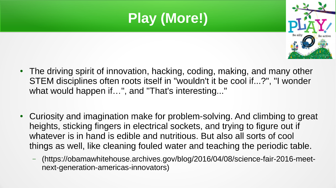 Play (More!) - The Spirit of Problem-Solving