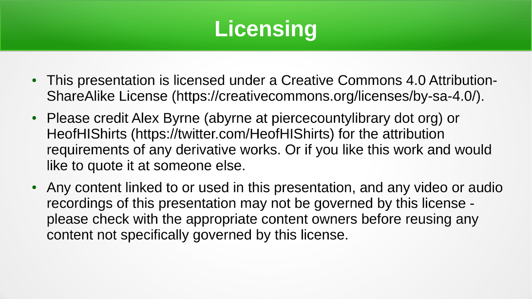 Licensing