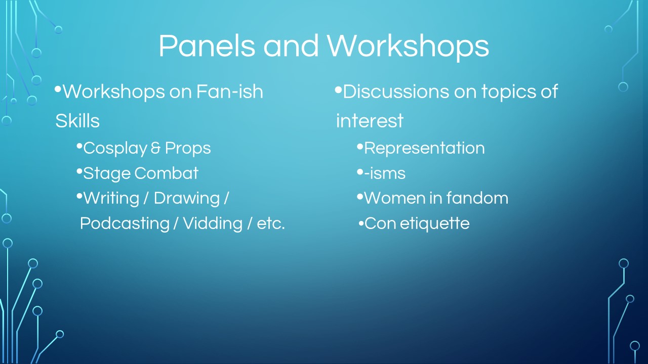 Panels and Workshops