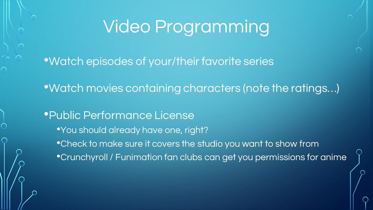 Video Programming