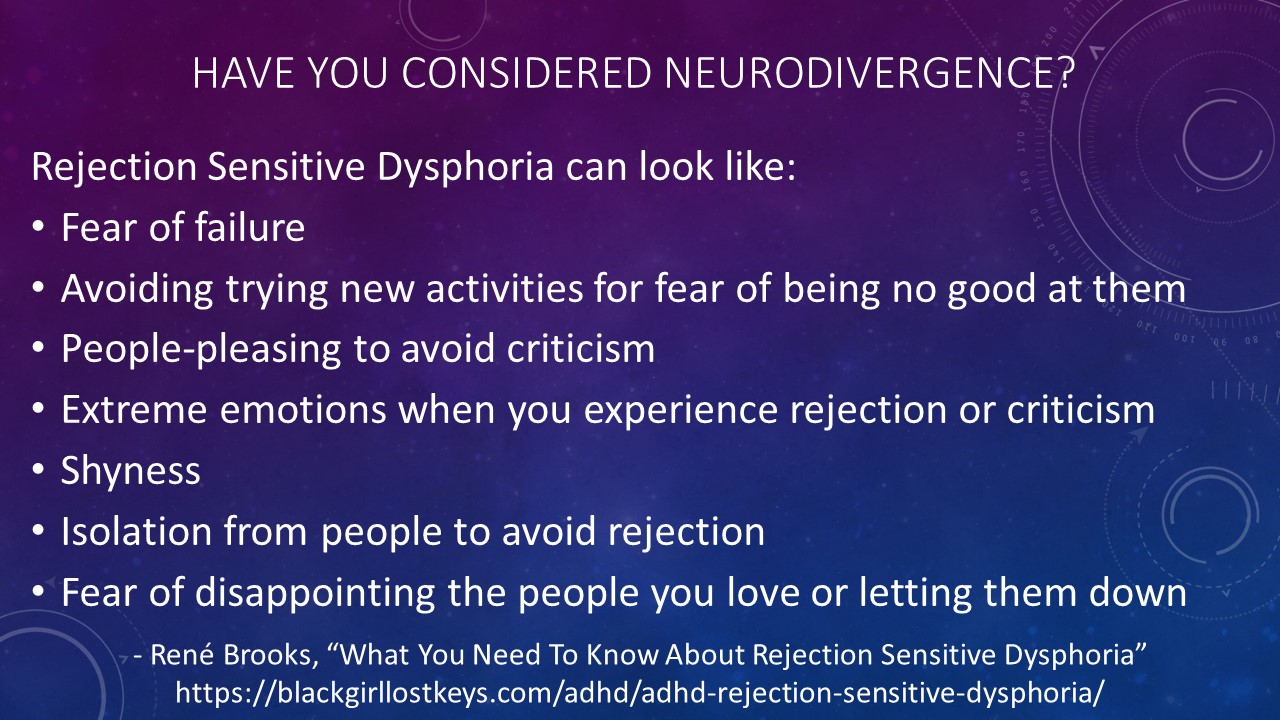 Rejection Sensitive Dysphoria